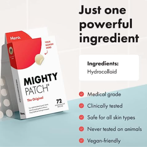 Mighty Patch Original, 36 Parches, Hero