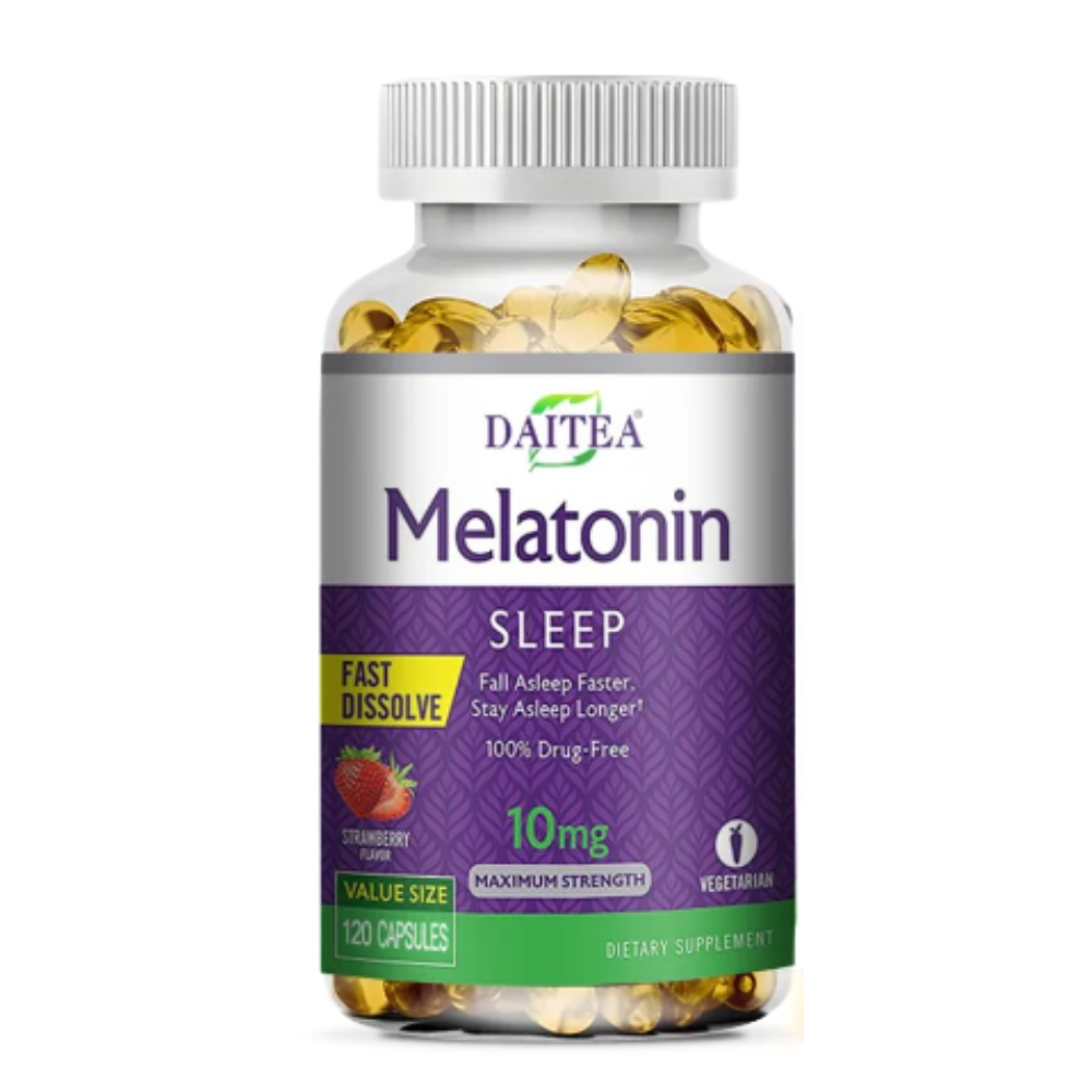 Melatonina 10 mg, 120 cápsulas, fabricado en USA